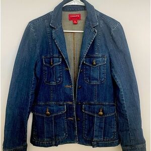 Chaps Blue Denim Blazer